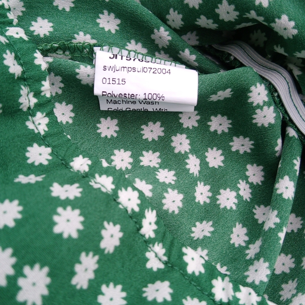 Strapless Flower Pattern Lightweight Romper Jumpe… - image 8